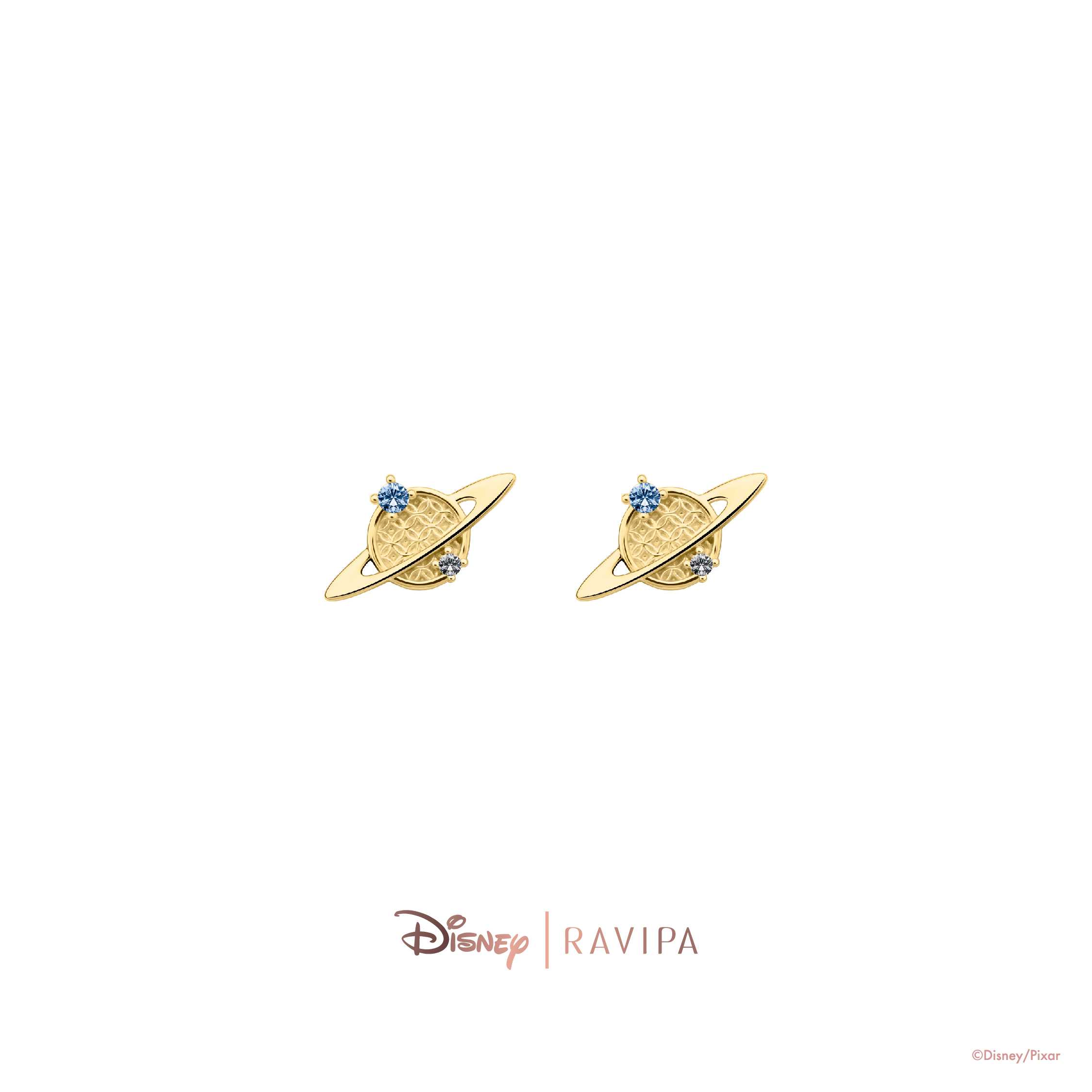 Gold Pizza Planet Studs