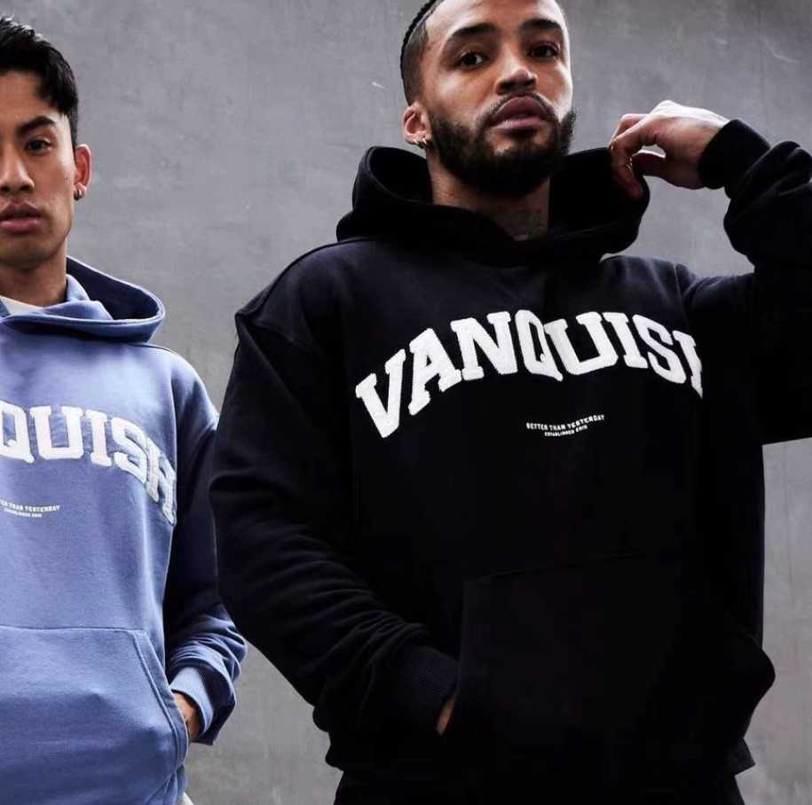 ฮู้ดแขนยาว VANQUISH #18 / ผ้าคอตตอนผสมโพลีฯ ใส่คลุมออกกำลังกาย หรือใส่อากาศเย็นได้ ผ้านิ่มใส่สบาย