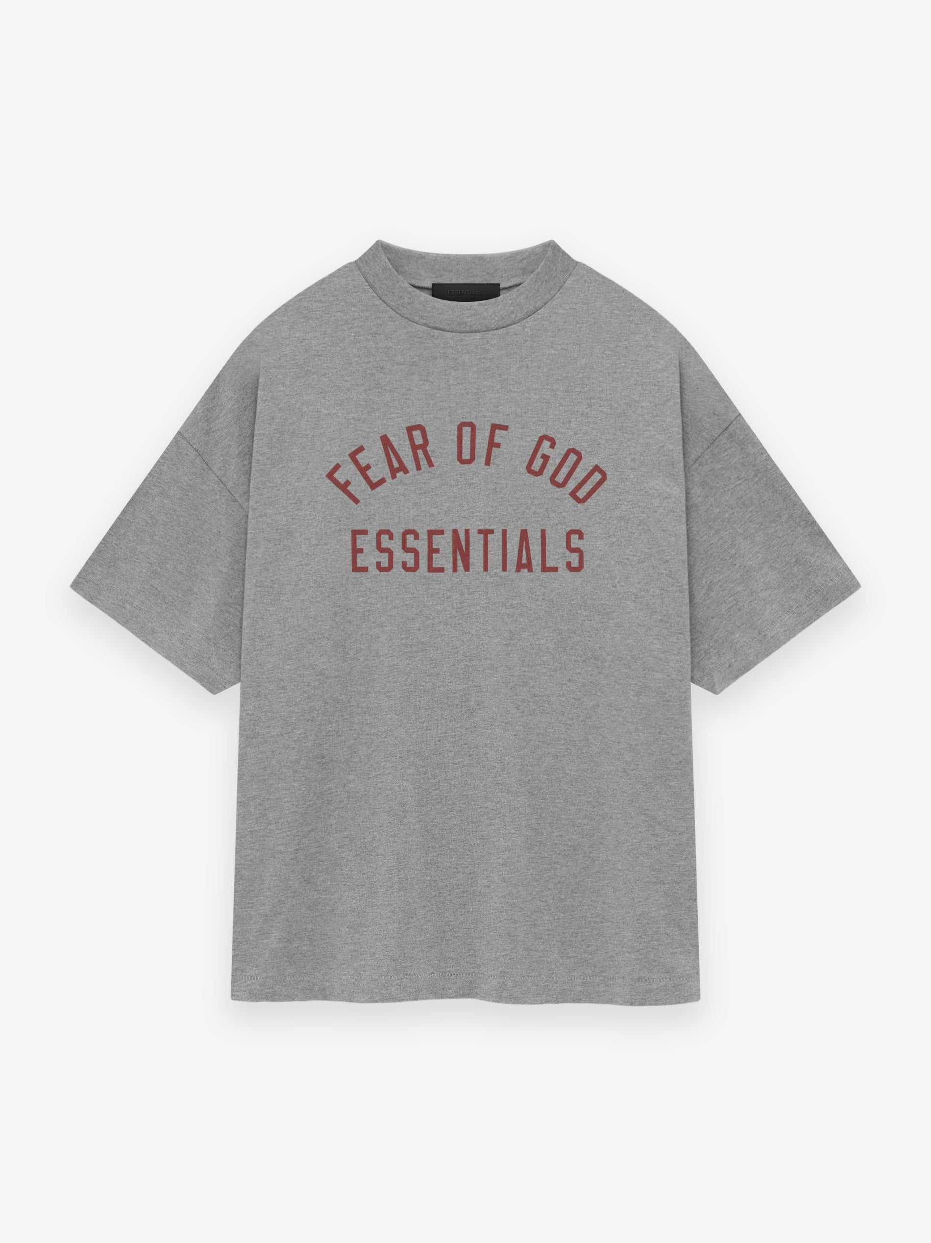 Fear Of God Essentials Jersey Crewneck Tee Dark heather