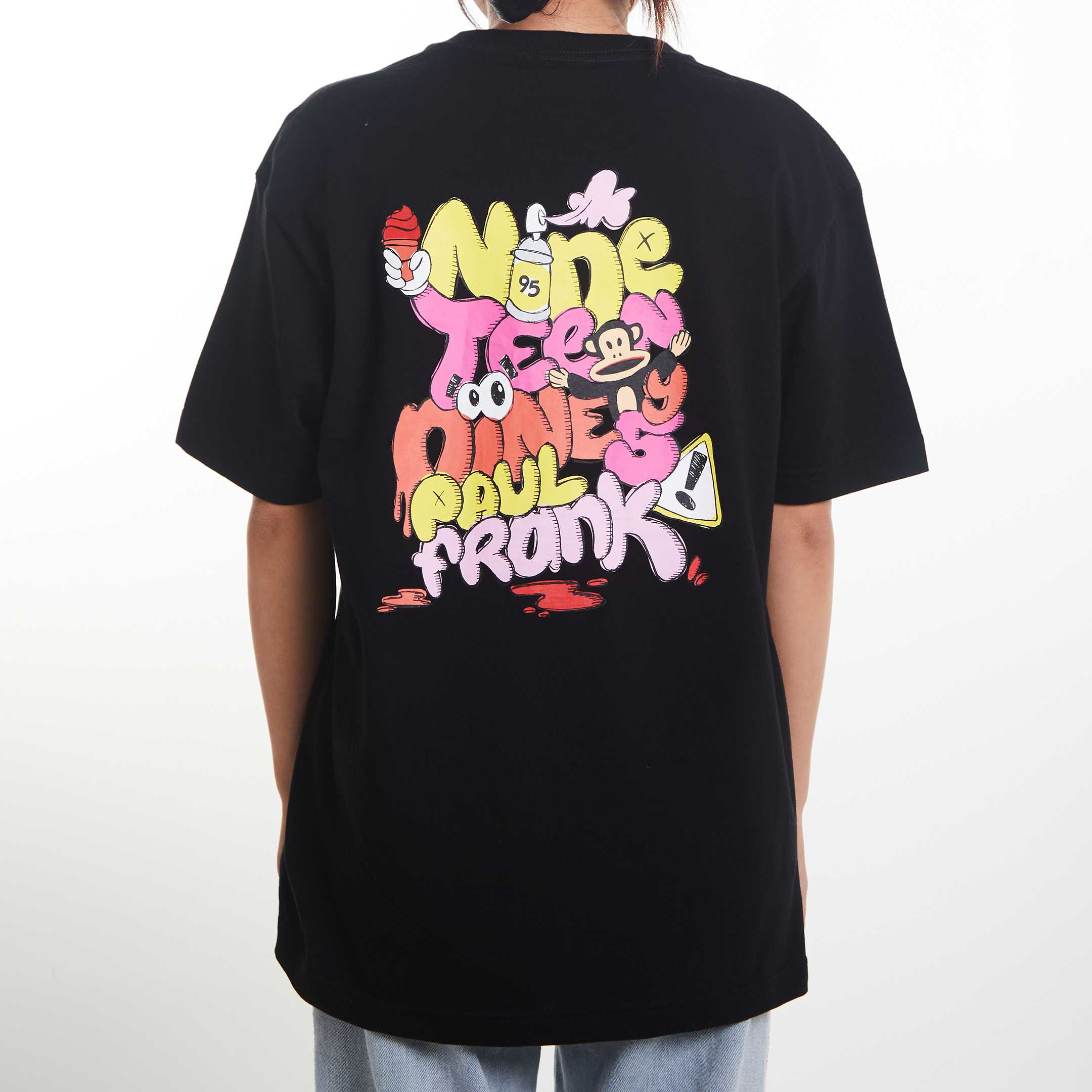 2025 PAUL FRANK เสื้อยืด NINE TEEN COLOURFUL Unisex ผ้า Cotton 100% เนื้อผ้าดี ใส่สบาย มี 2 สี