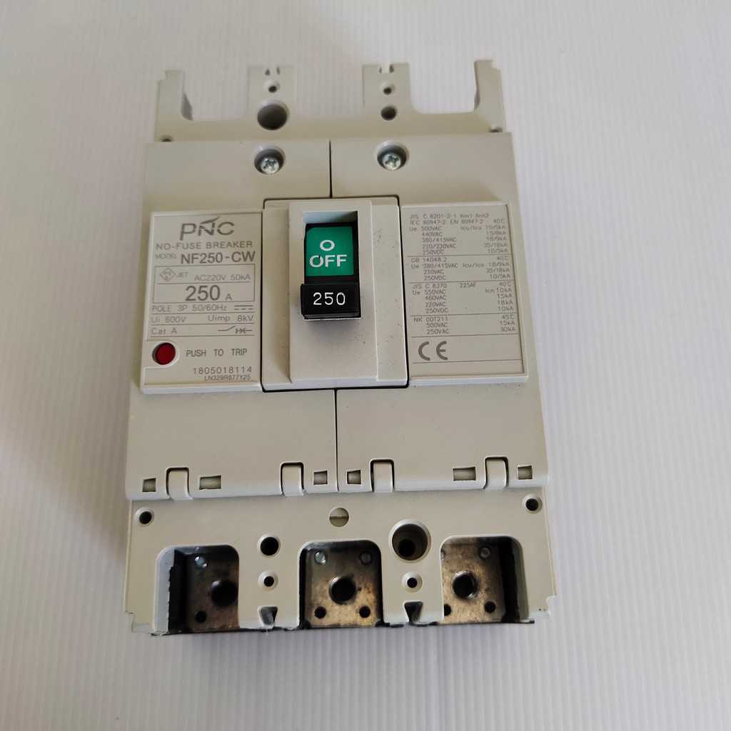 NF250CW POLE 3P NO-FUSE BREAKER MCCB เบรคเกอร์
