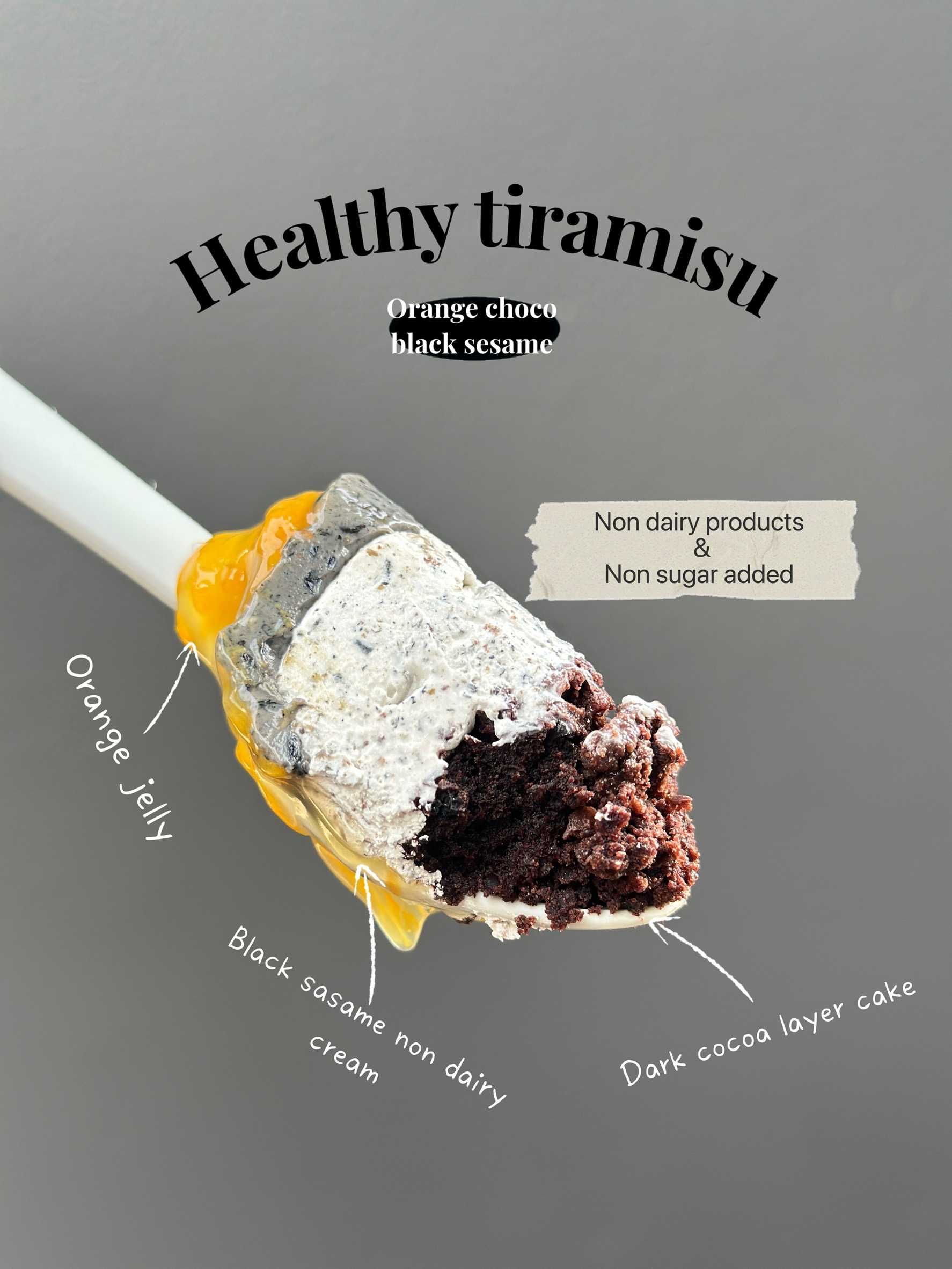 Heaven8 - Healthy Tiramisu  รส Orange choco sesame  (Pre-order)