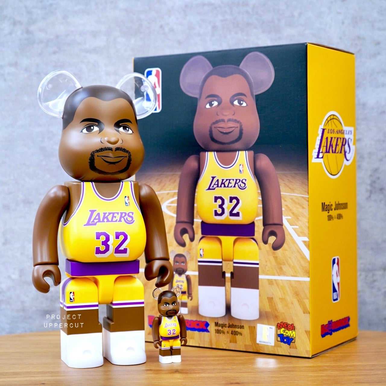 BE@RBRICK 400%+100% NBA : Magic Johnson (Los Angeles Lakers) [New]
