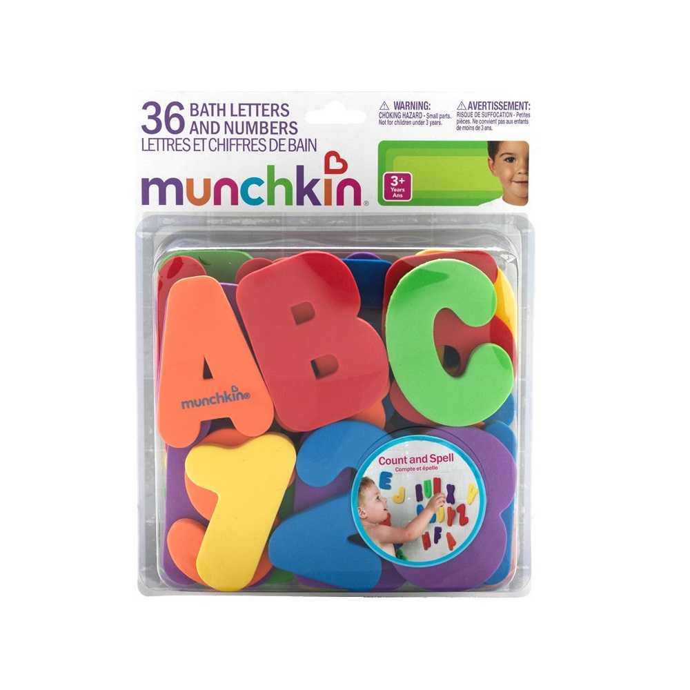 #ของเล่น Munckin : MNK11020 (แพ๊คเกจไม่สวย) Bath Letters and Numbers