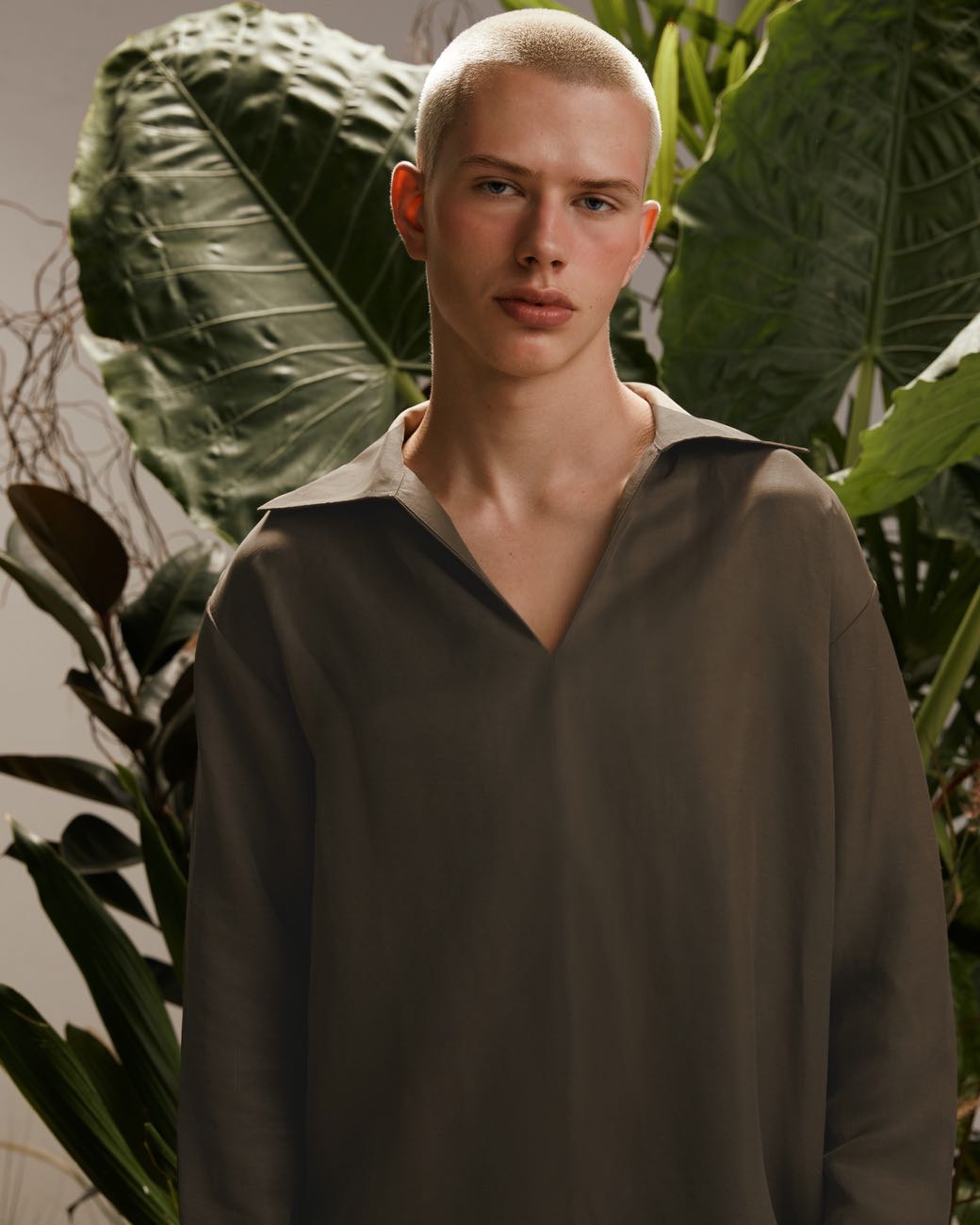 V-Neck Long Sleeve T-Shirt