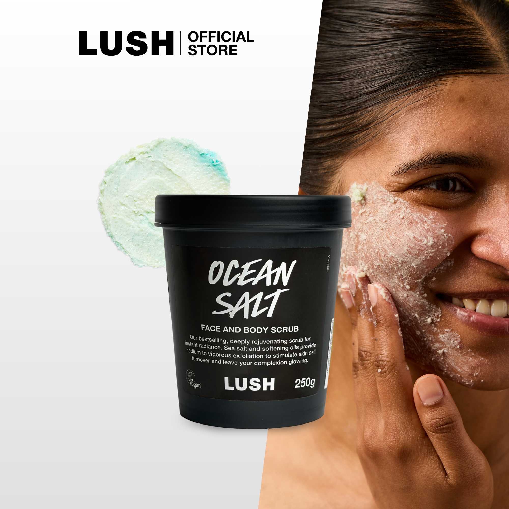LUSH  OCEAN SALT FACE AND BODY SCRUB สครับเกลือ สคับสด สครับผิวหน้าและผิวกาย
