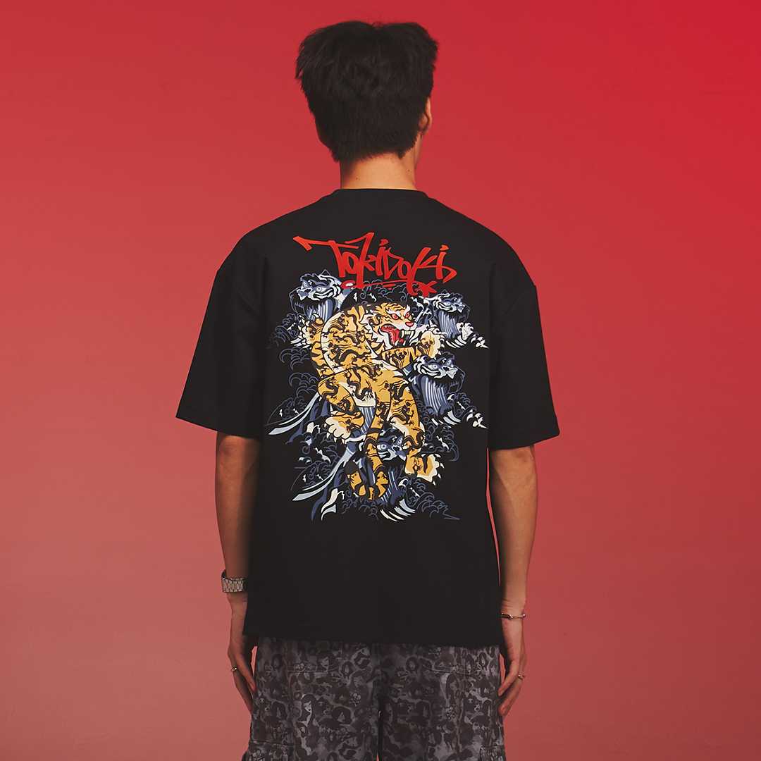 TOKIDOKI เสื้อยืด BEWARE OF TIGER TEE