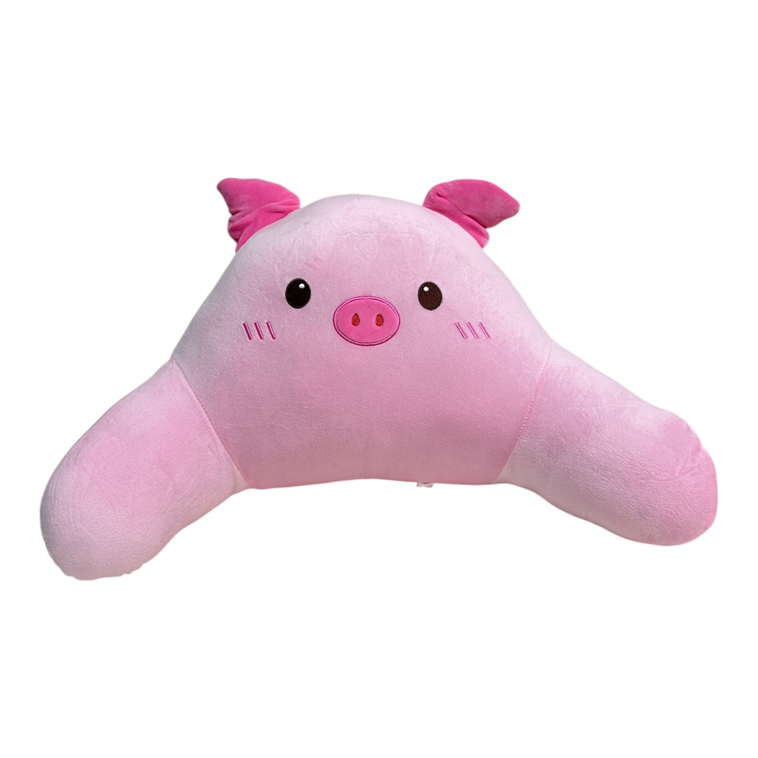 เบาะรองหลัง หมอนรองหลัง หมอนพิงหลัง รูปหมู สีชมพู