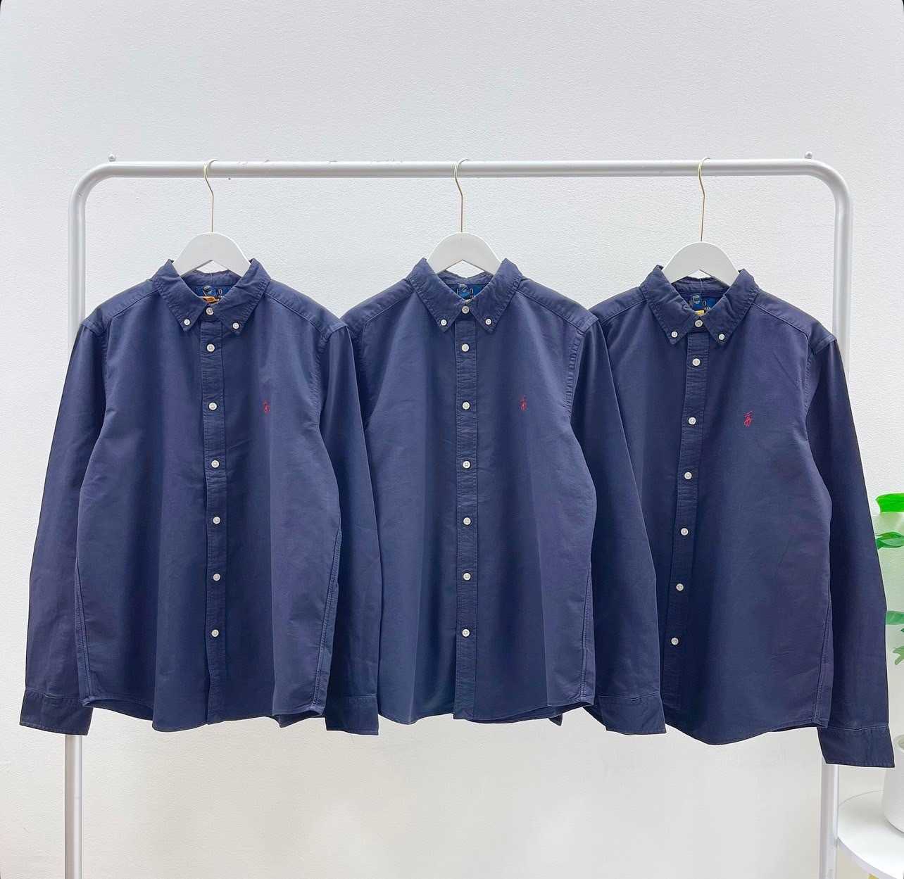 Ralph Lauren Garment-Dyed Cotton Oxford Shirt (Navy)