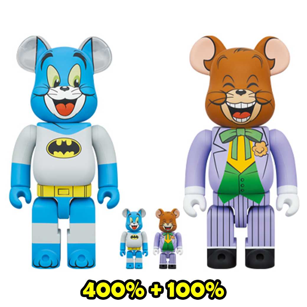 BE@RBRICK TOM as BATMAN & JERRY as THE JOKER 100% & 400% (TC)        สินค้าใหม่