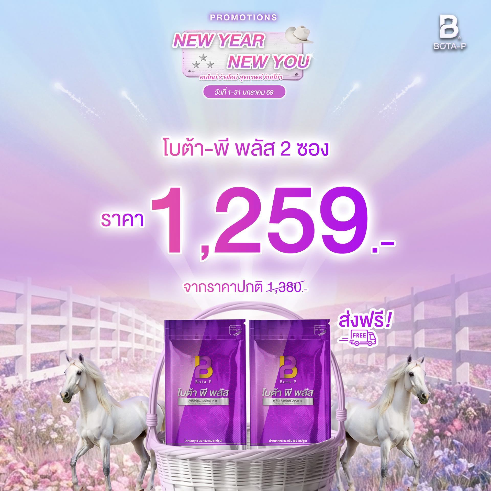 โปรปีใหม่ พลัส 2 ซอง 