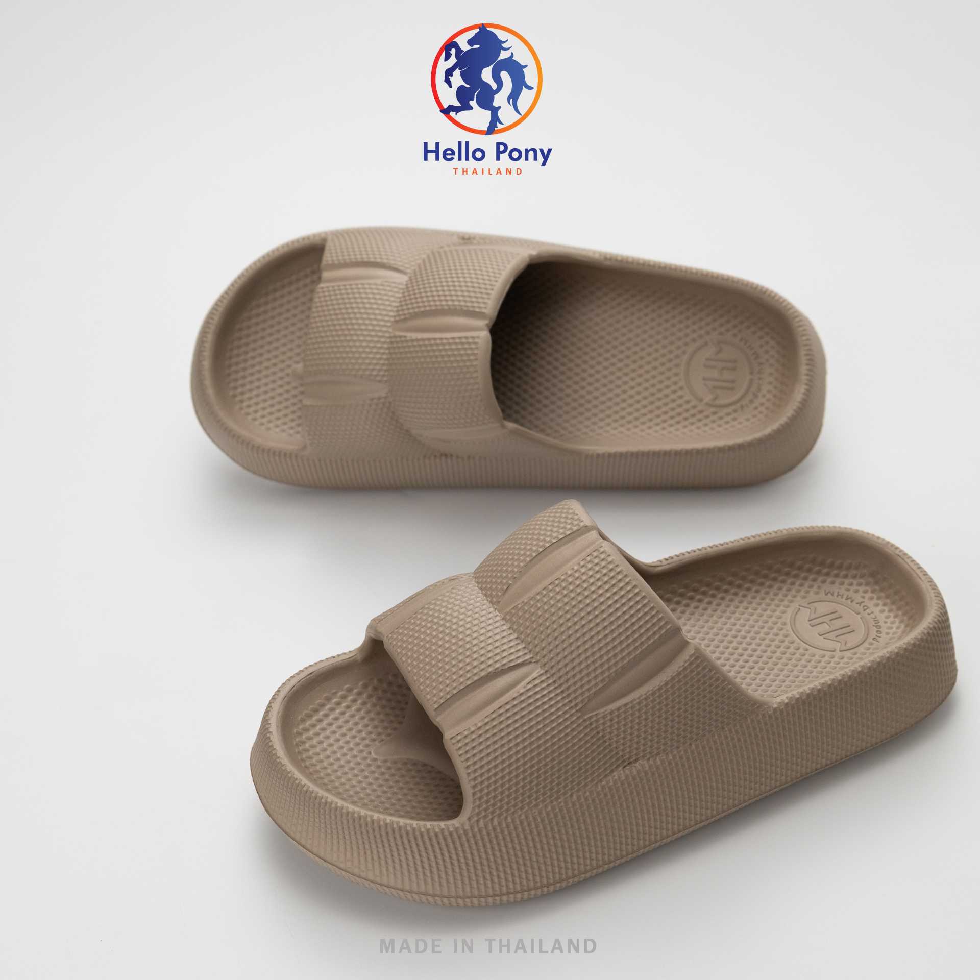 Hello Pony  รุ่น MHM4019 รองเท้าแตะ สำหรับผู้ชายและผู้หญิง พื้นนุ่ม สบาย กันลื่น Size 36-45