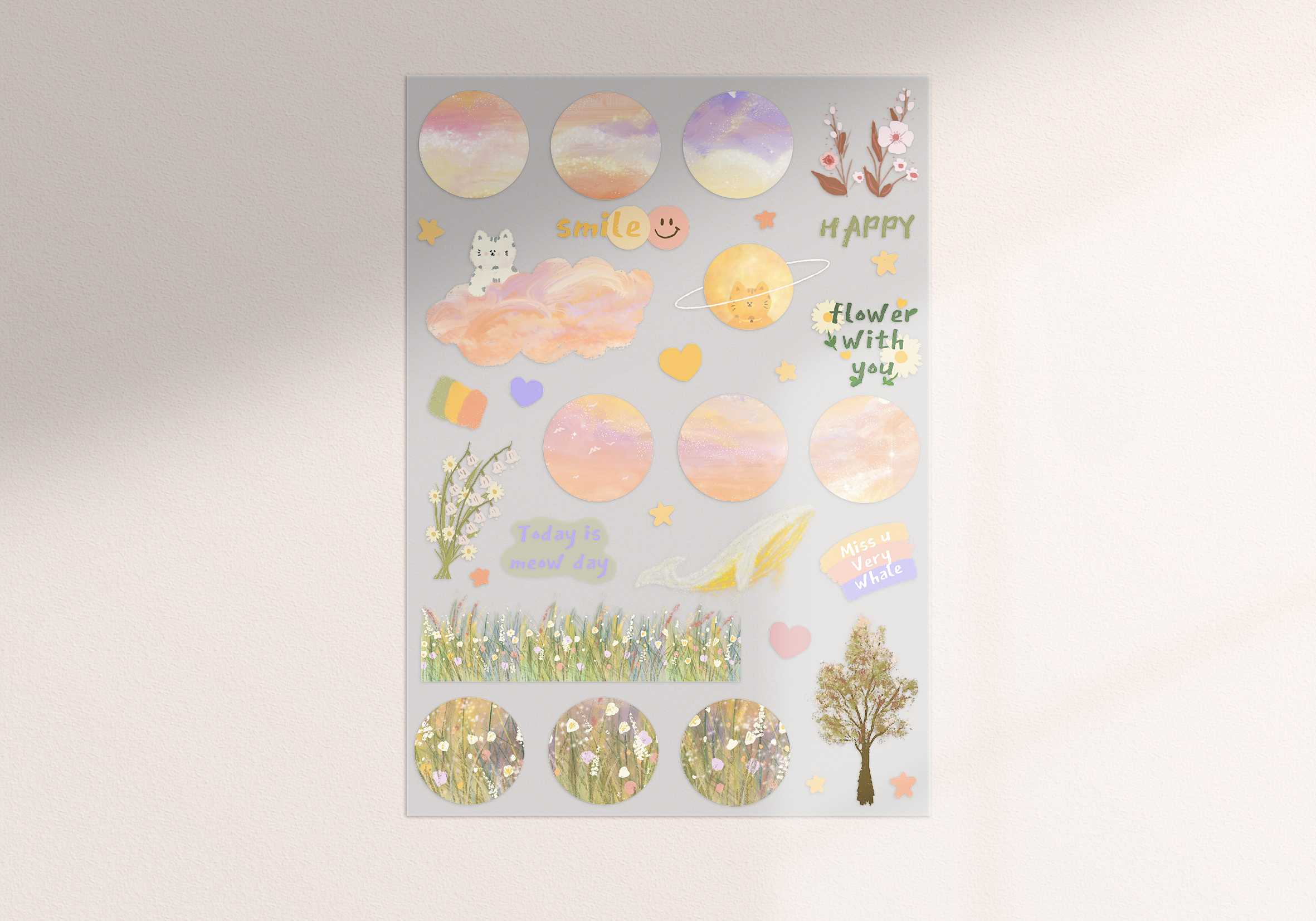 Meow’s dayA6 Sticker