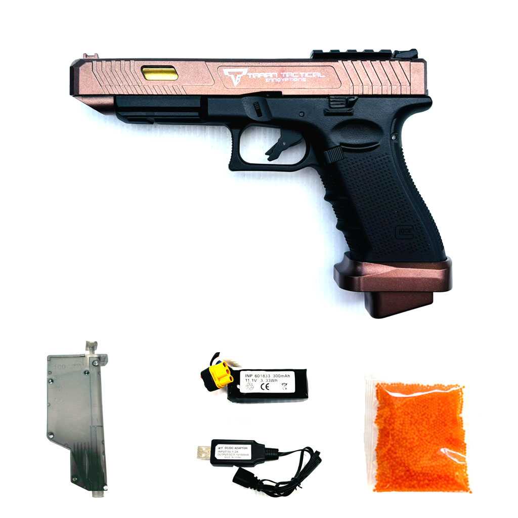 ปืนเจล ปืนเจลไฟฟ้า รุ่น Glock34 TTi เฟืองเหล็กยกชุด+hop (Semi&Blowback)