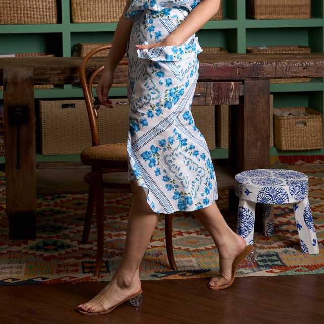 Kyoto Skirt ( Blue Rose, Size SM )