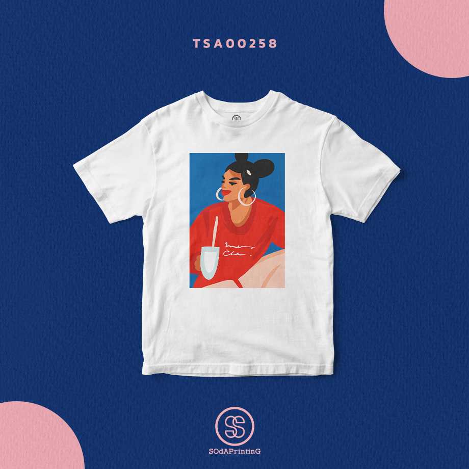 เสื้อ Chinese Girl สีขาว  #SOdAtee TSA00258
