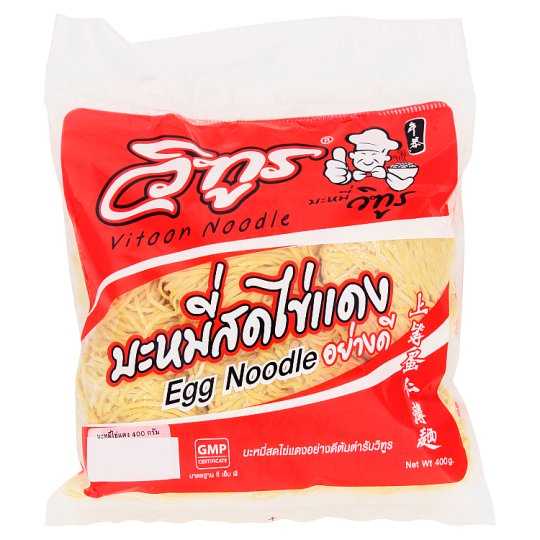 เส้น - วิฑูร บะหมี่สดไข่แดง 400 กรัม (ซองละ)
