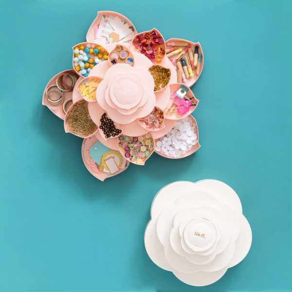 WE R BLOOM MINI EMBELLISHMENT STORAGE (PINK)