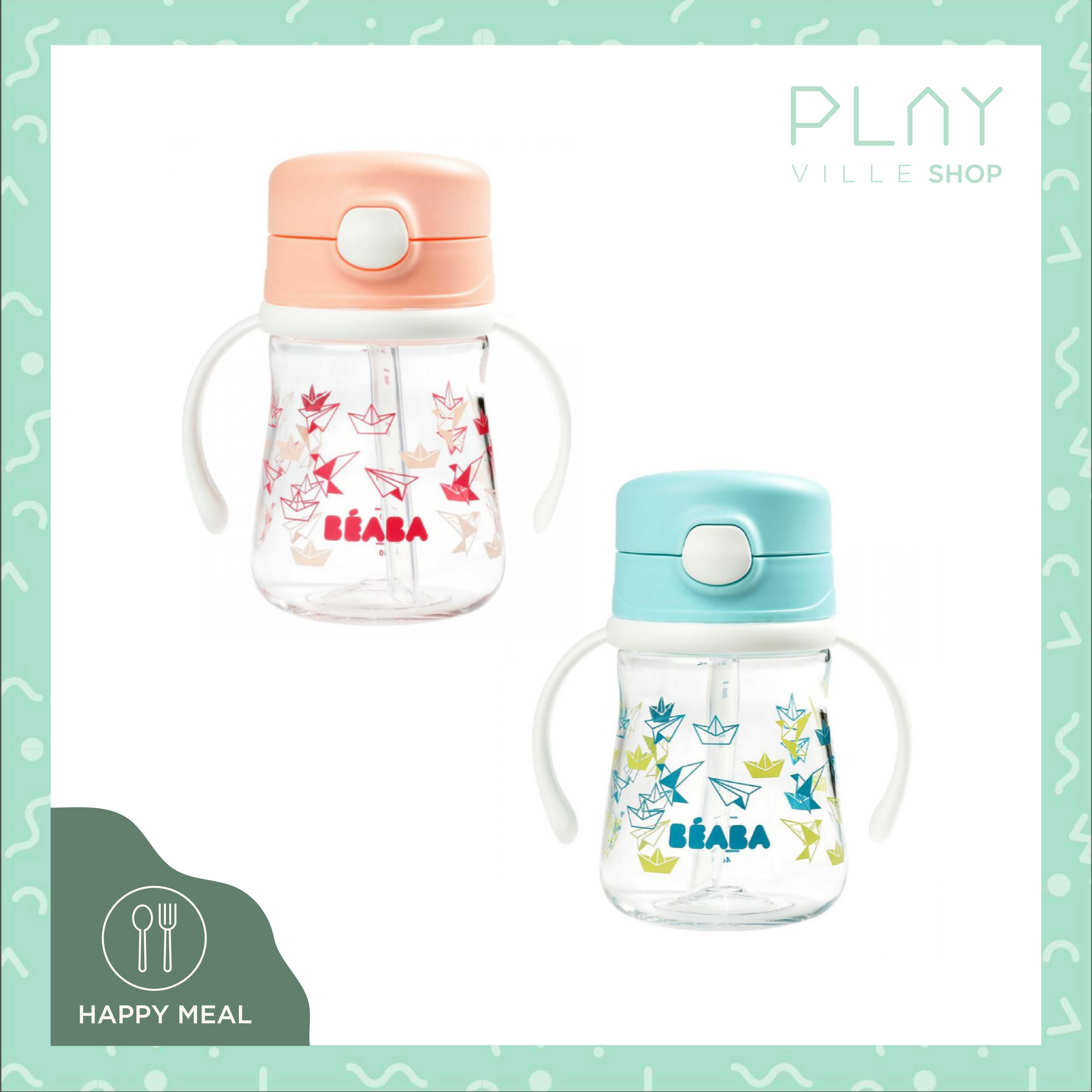BEABA : Straw cup with handles 240 ml