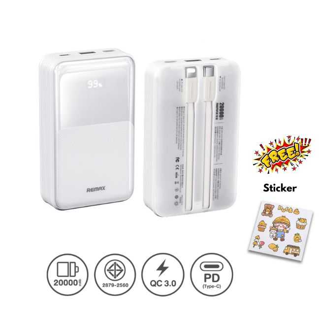 Power Bank 20000mAh (RPP-21) - แบตสำรอง REMAX