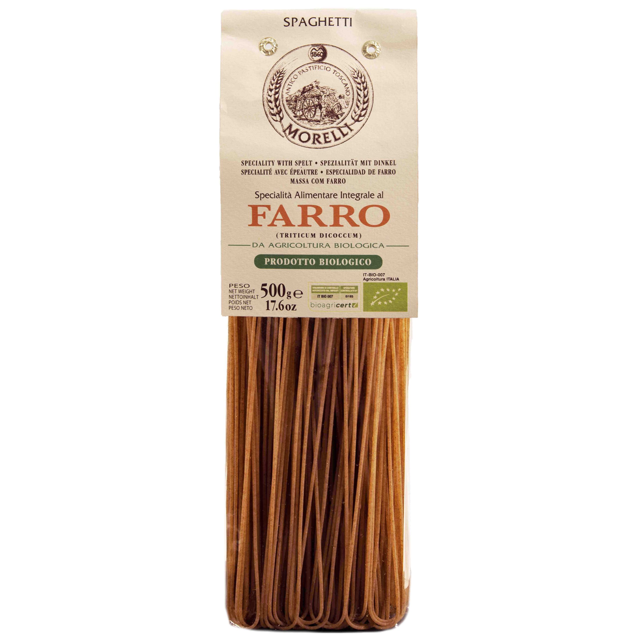 Spaghetti Integrali Farro BIO Whole Spelt Morelli - 500gr