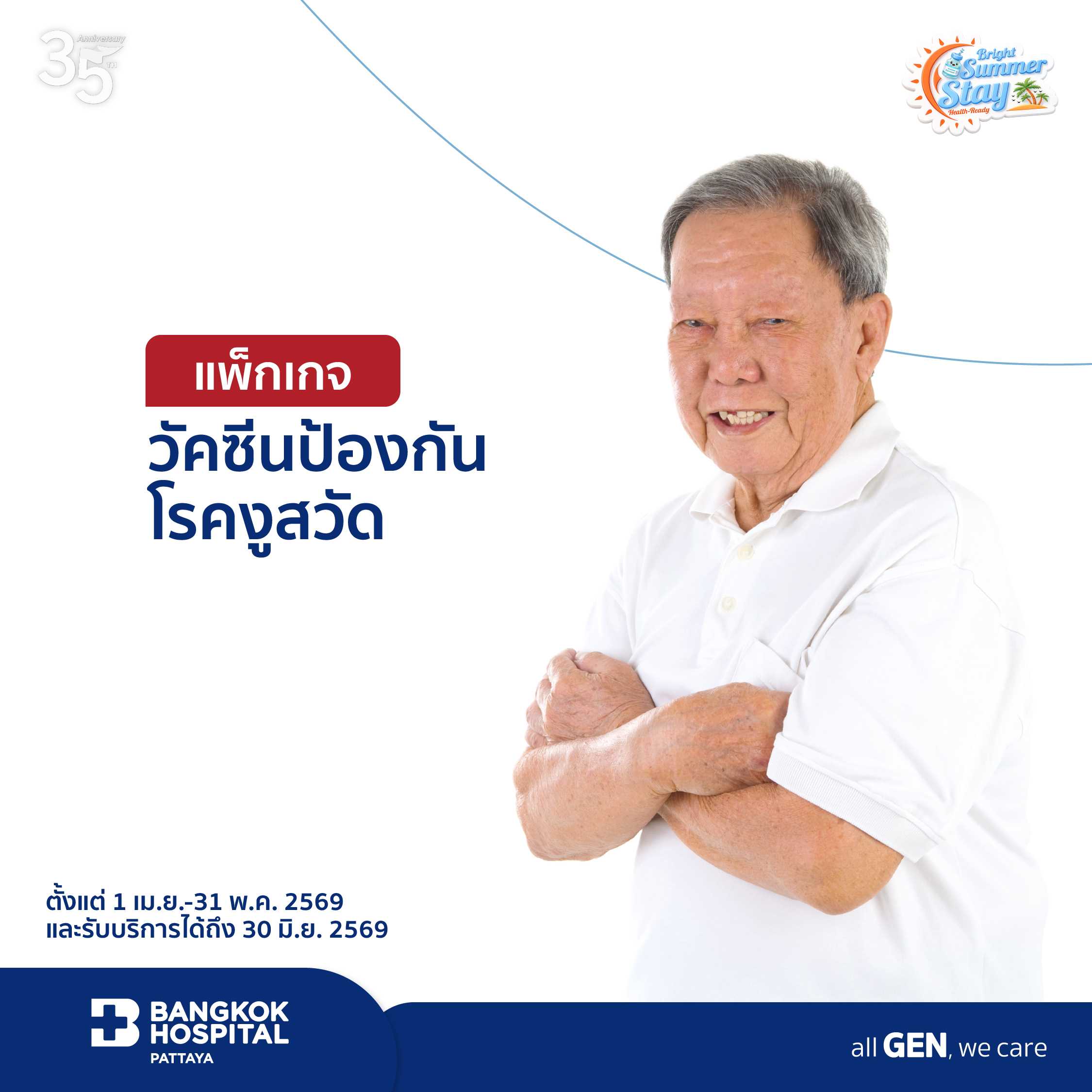 วัคซีนป้องกันโรคงูสวัด Shingrix 2 เข็ม