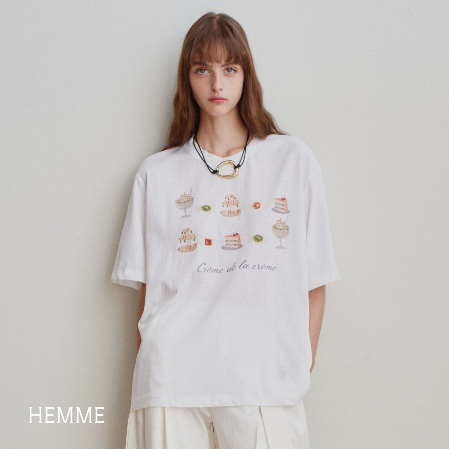 Crème de la crème oversize tee