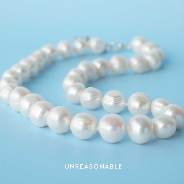 สร้อยคอมุกแท้ มุกน้ำจืด ความยาว 16 นิ้ว UA0840-01 Unreasonable Accessories