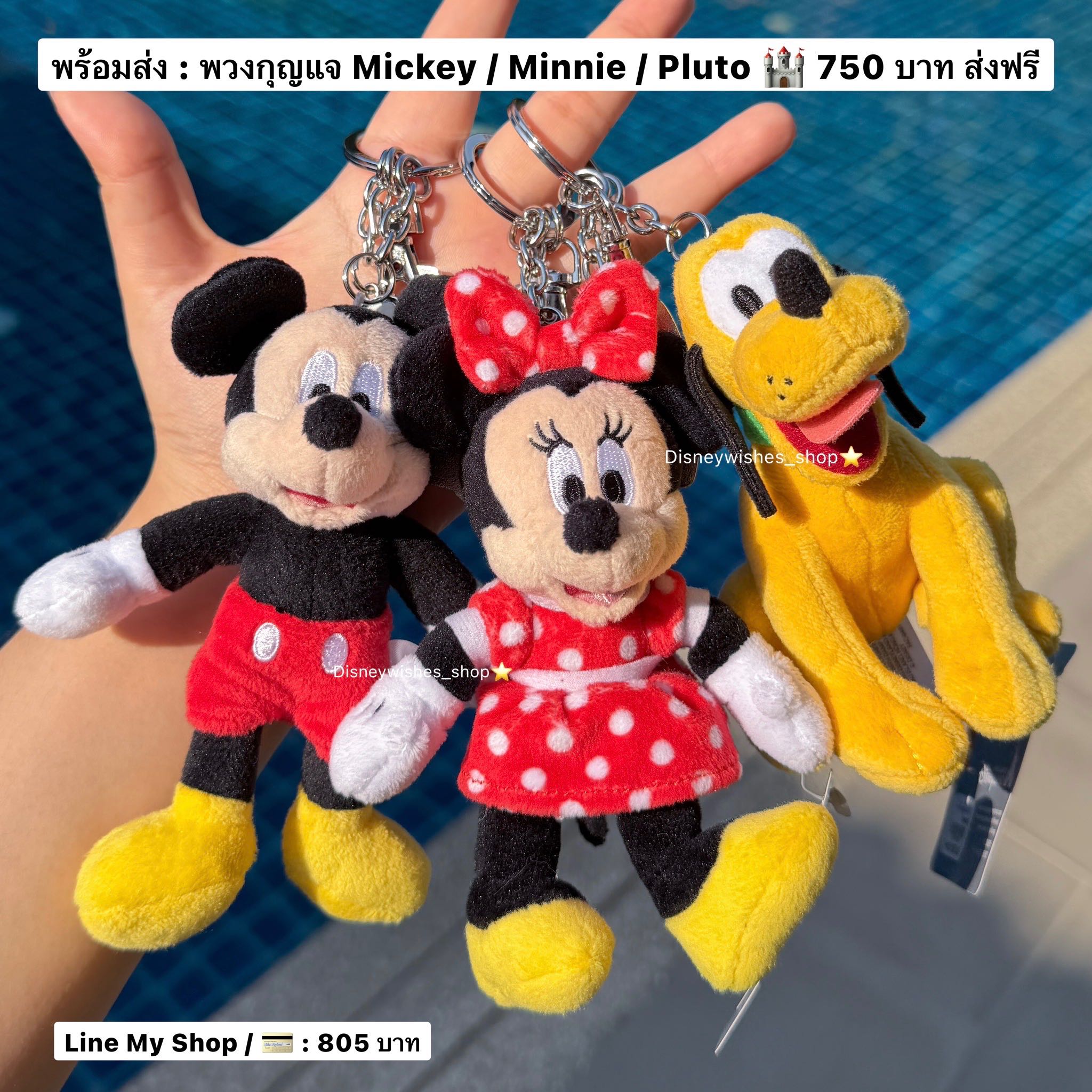พร้อมส่งที่ไทย : พวงกูญแจ Mickey and Friends 🇭🇰 HK Disneyland