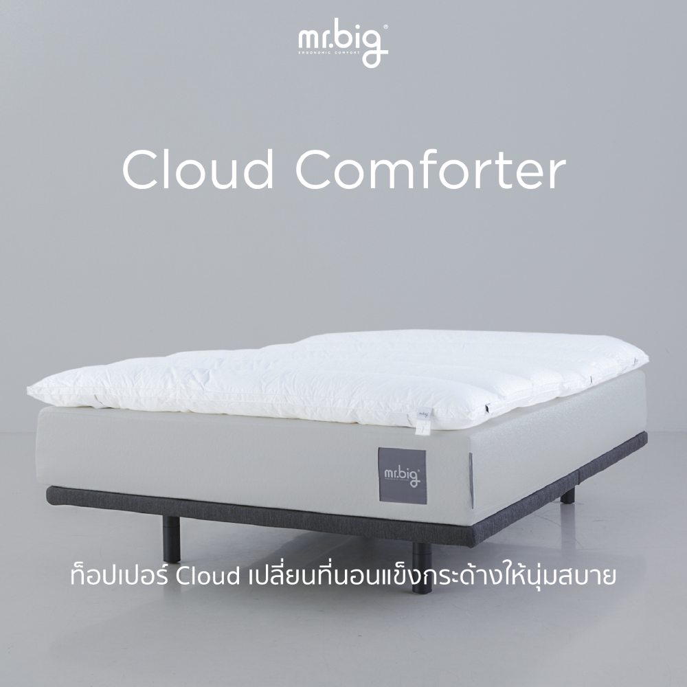 mr.big Cloud Comforter Topper เปลี่ยนที่นอนแข็งกระด้างให้นุ่มสบาย