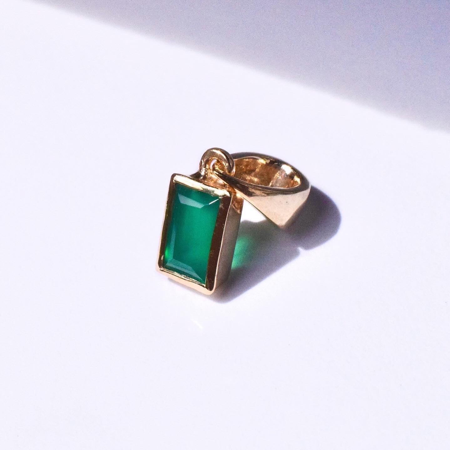 จี้พลอย #minimbaguette #minimpendant
