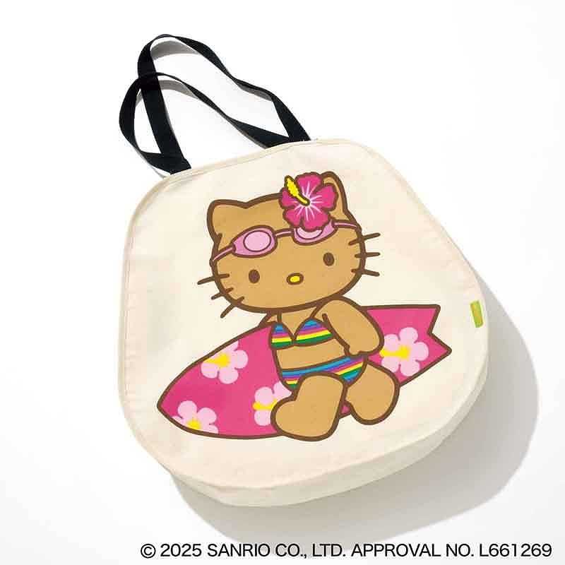 [PRE-ORDER] กระเป๋า ซัมเมอร์ คิตตี้ สีแทน Summer Kitty Tote Bag 41 x 44 x 11cm Sweet Magazine 8/2025