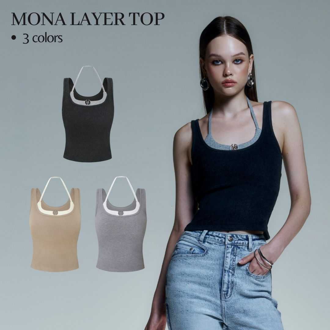 Merge Official - Mona Layer Top (สี Grey จัดส่ง 19/5 สี Caramel จัดส่ง 16/5)(เปิดขาย 5 May 12:00)