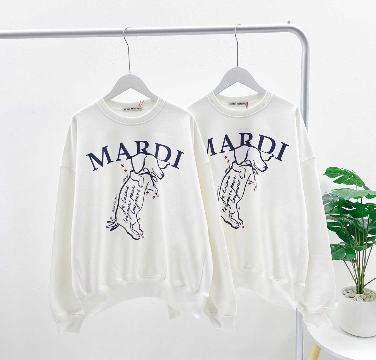 Mardi SWEATSHIRT SWING THE TAIL DDANJI (white)