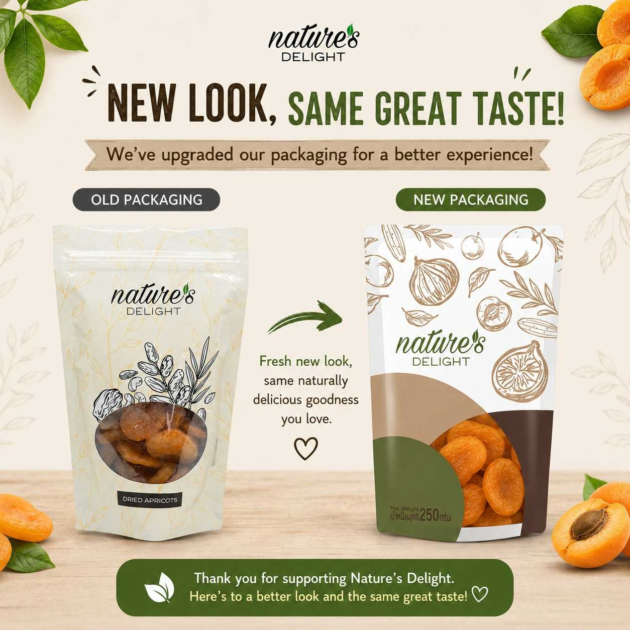 Dried Apricots 250g