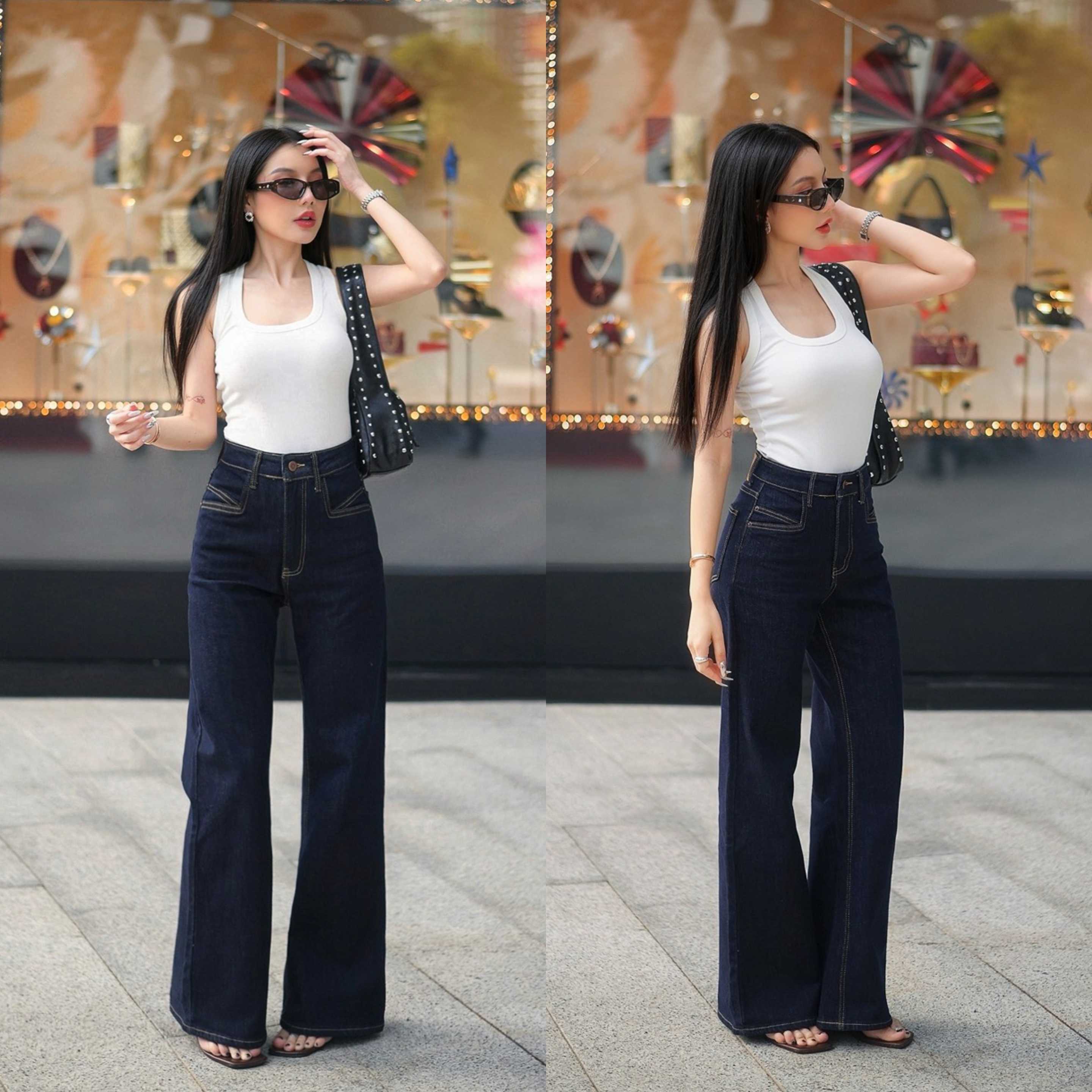 TLP0551 Topaz High Waist Flared Jeans