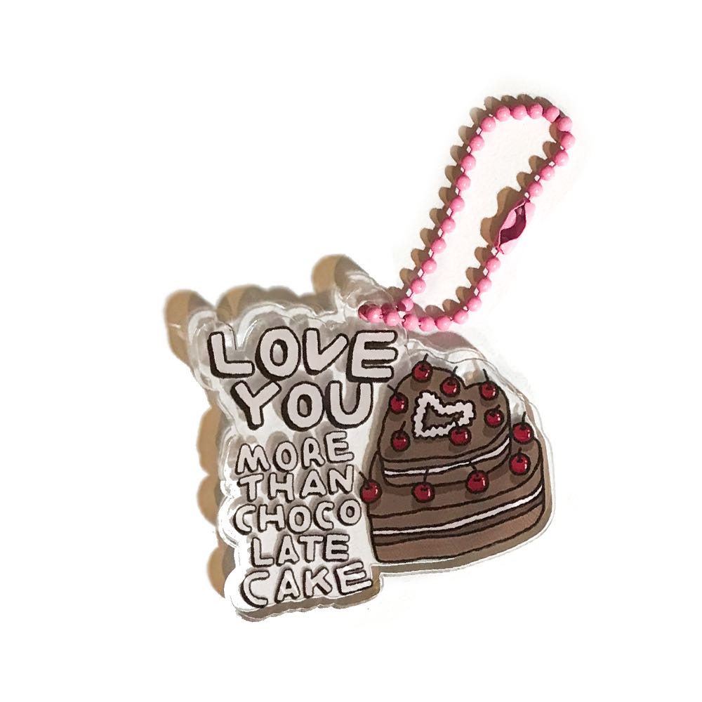 keyring1 - chocolate cake
