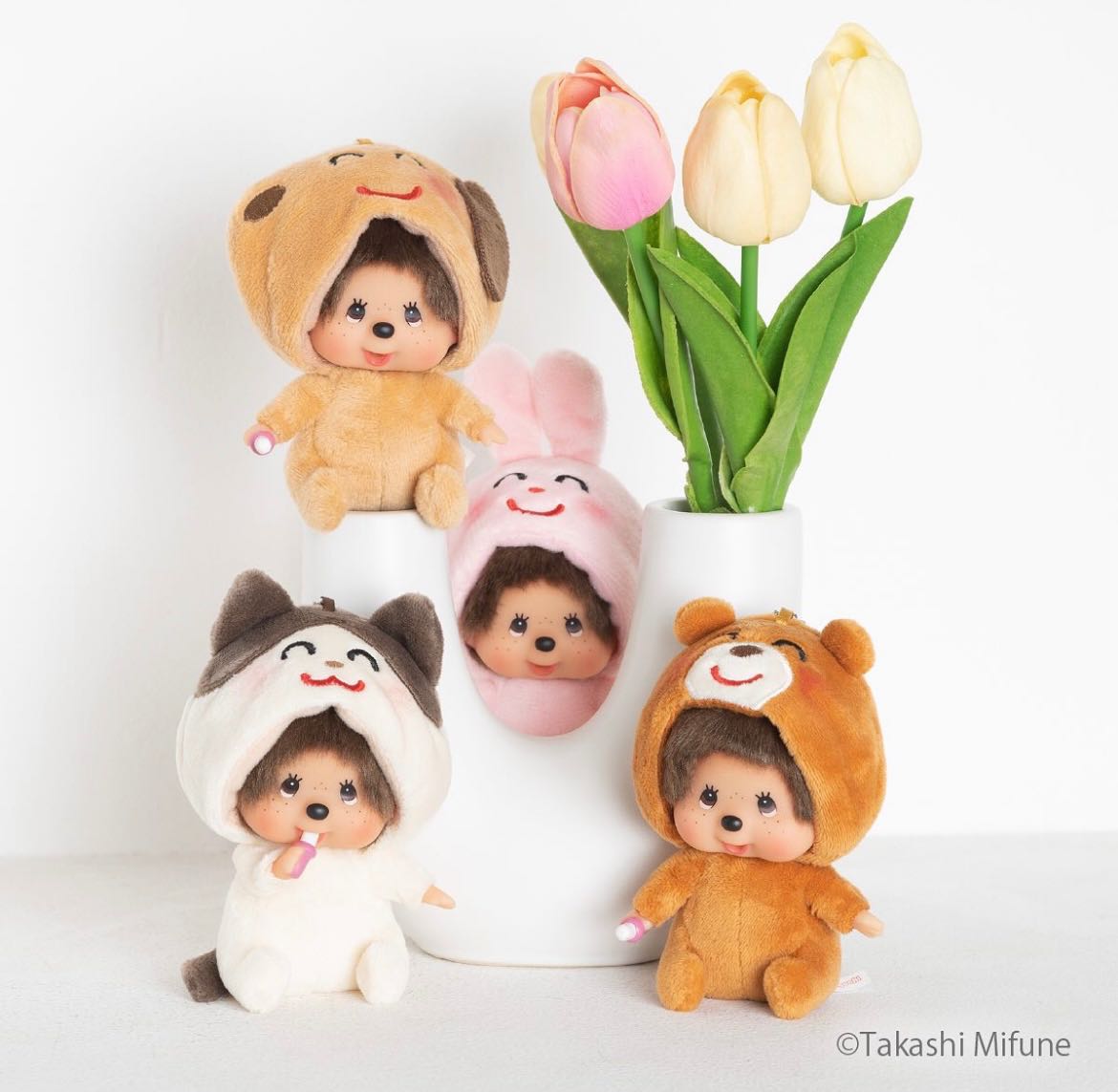  Sekiguchi Irutoya x Monchhichi Face Big SS Key Chain