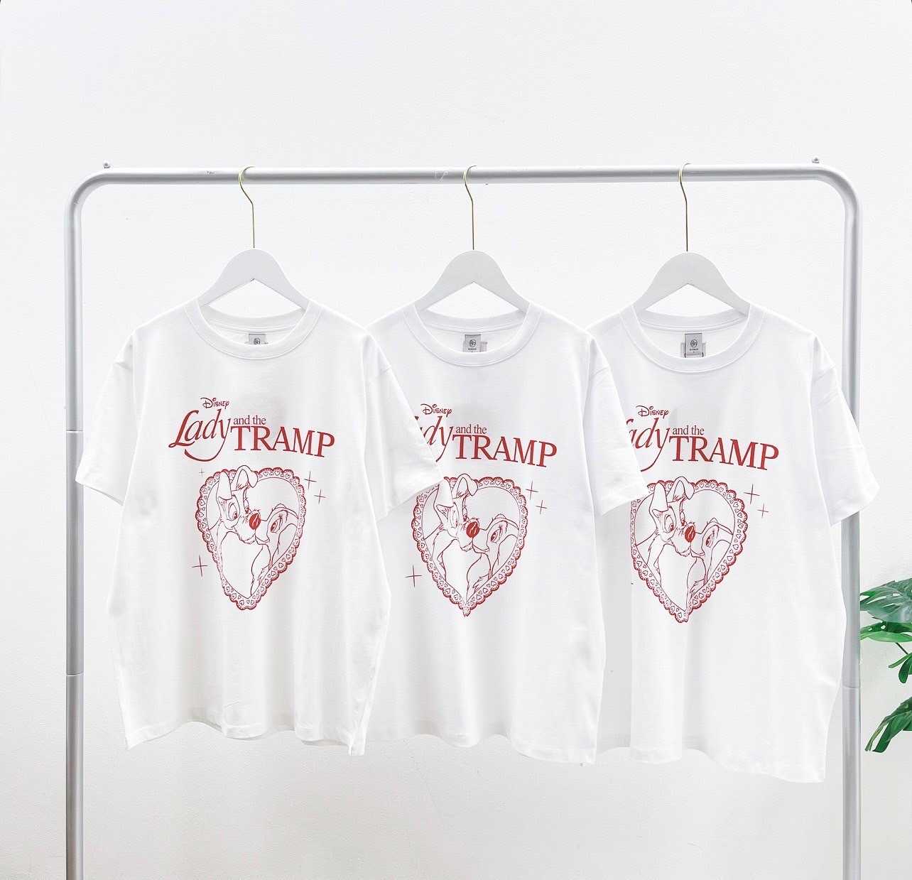 Ronron Heart Lady And The Tramp Basic Fit T-Shirt