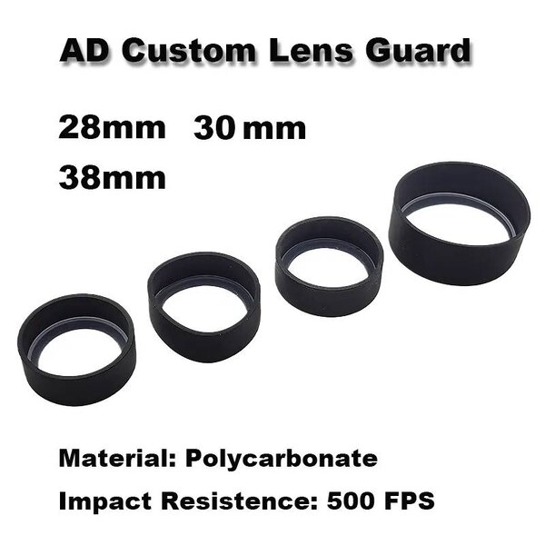 ฝาครอบ กันแตก สำหรับดอท และไฟฉายรุ่นต่างๆ ทำจาก Polycarbonate ทนความแรง 500FPS