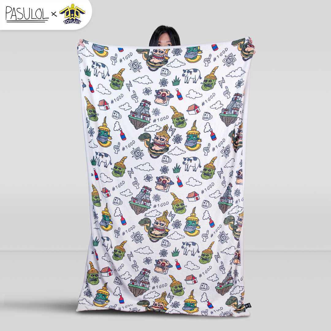 Pasulol 'Cozy Blanket' ผ้าห่มปลุกเสกจากเขาไกรลาส หนานู้มมม ขนาด 100x150 ซม