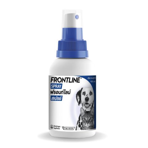 Frontline Spray 100 มล. สเปรย์ฉีดกำจัดเห็บหมัด พ่นตามซอกมุมบ้าน,ตัวสัตว์เลี้ยง เพื่อกำจัดเห็บหมัด