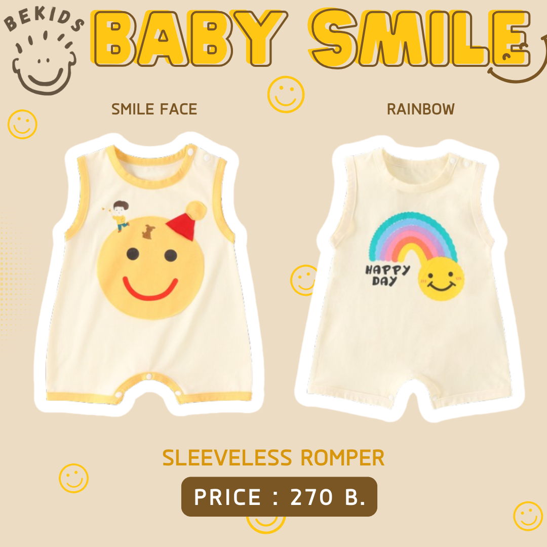 Sleeveless Romper Smile