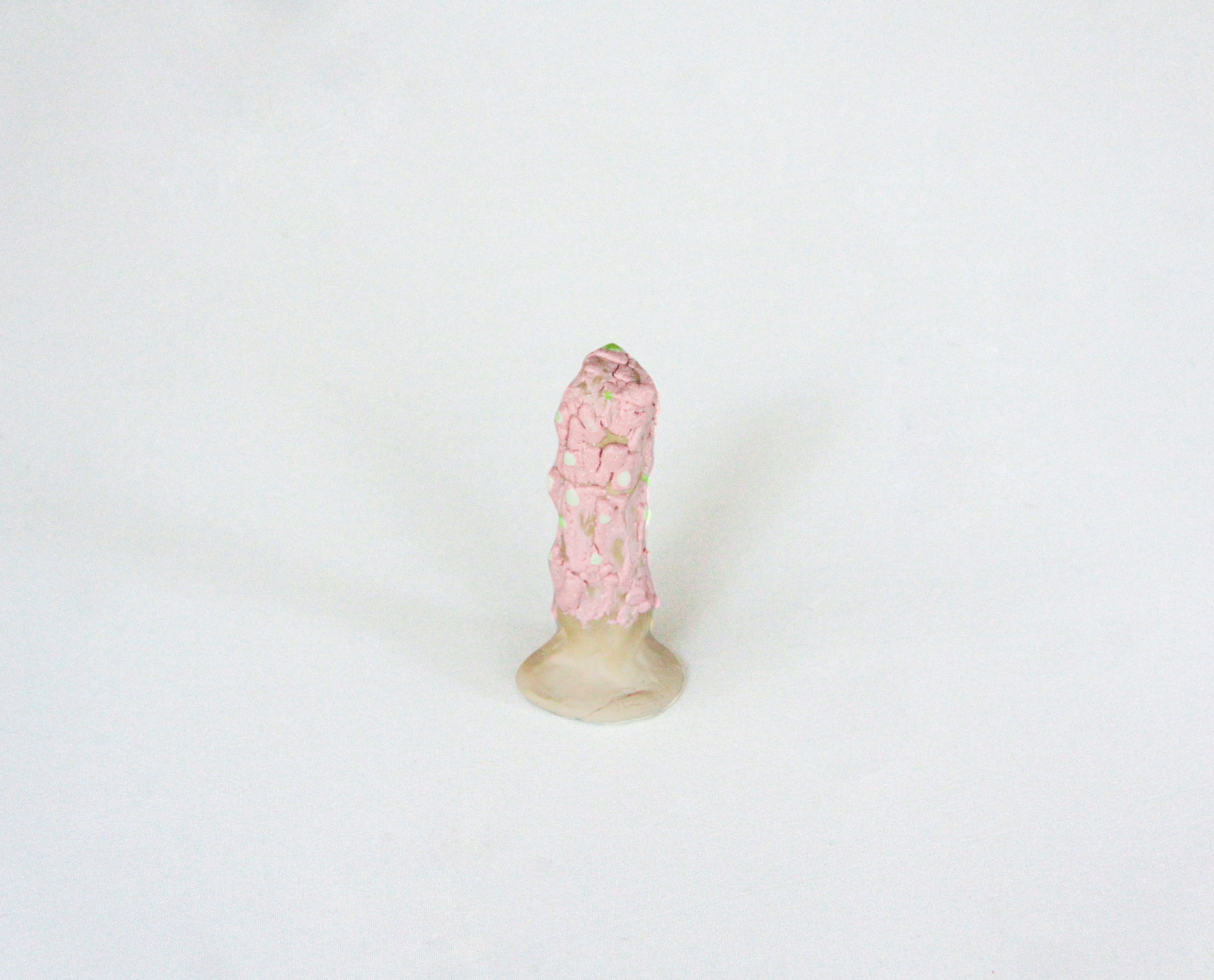 Pink Crack Polka Dot Glazed Test