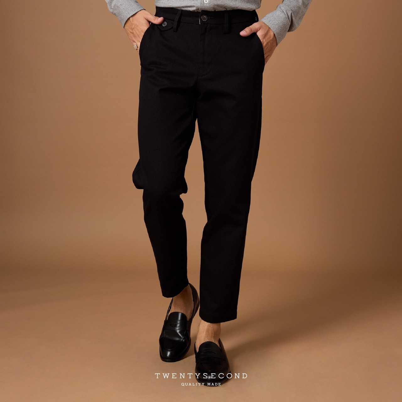 SMITH CHINO PANTS - BLACK