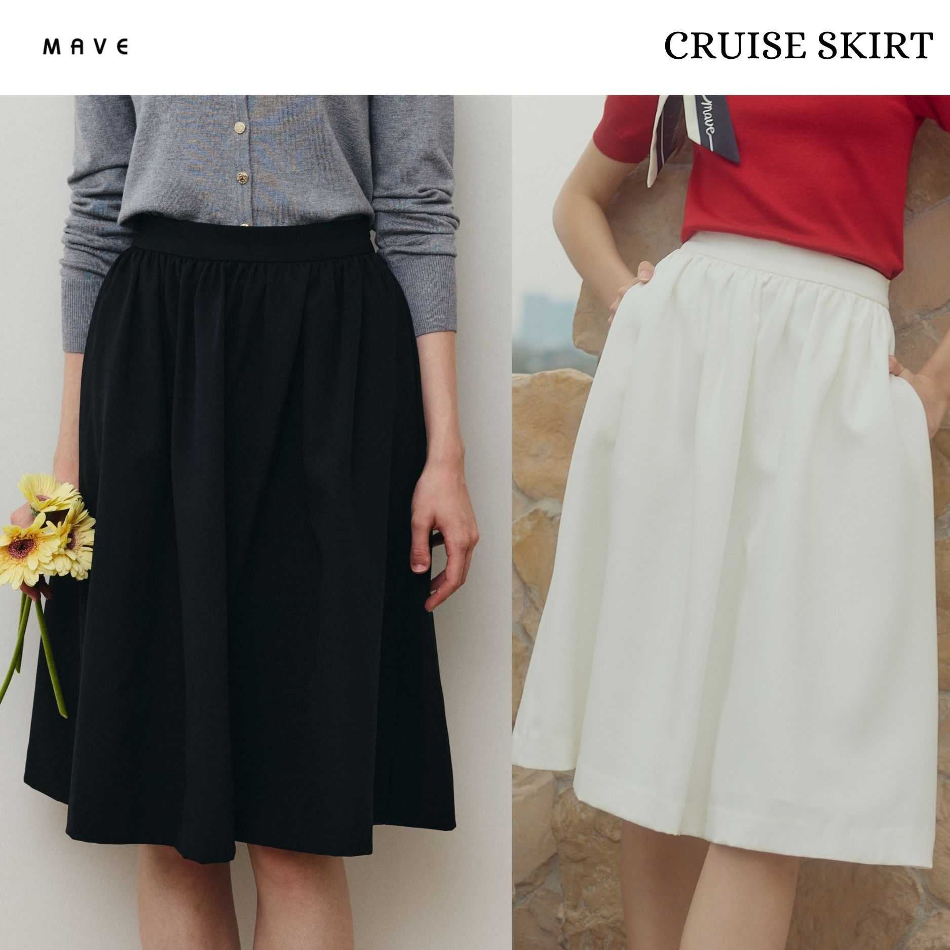 MAVE กระโปรง รุ่น Cruise สี OFF WHITE,BLACK
