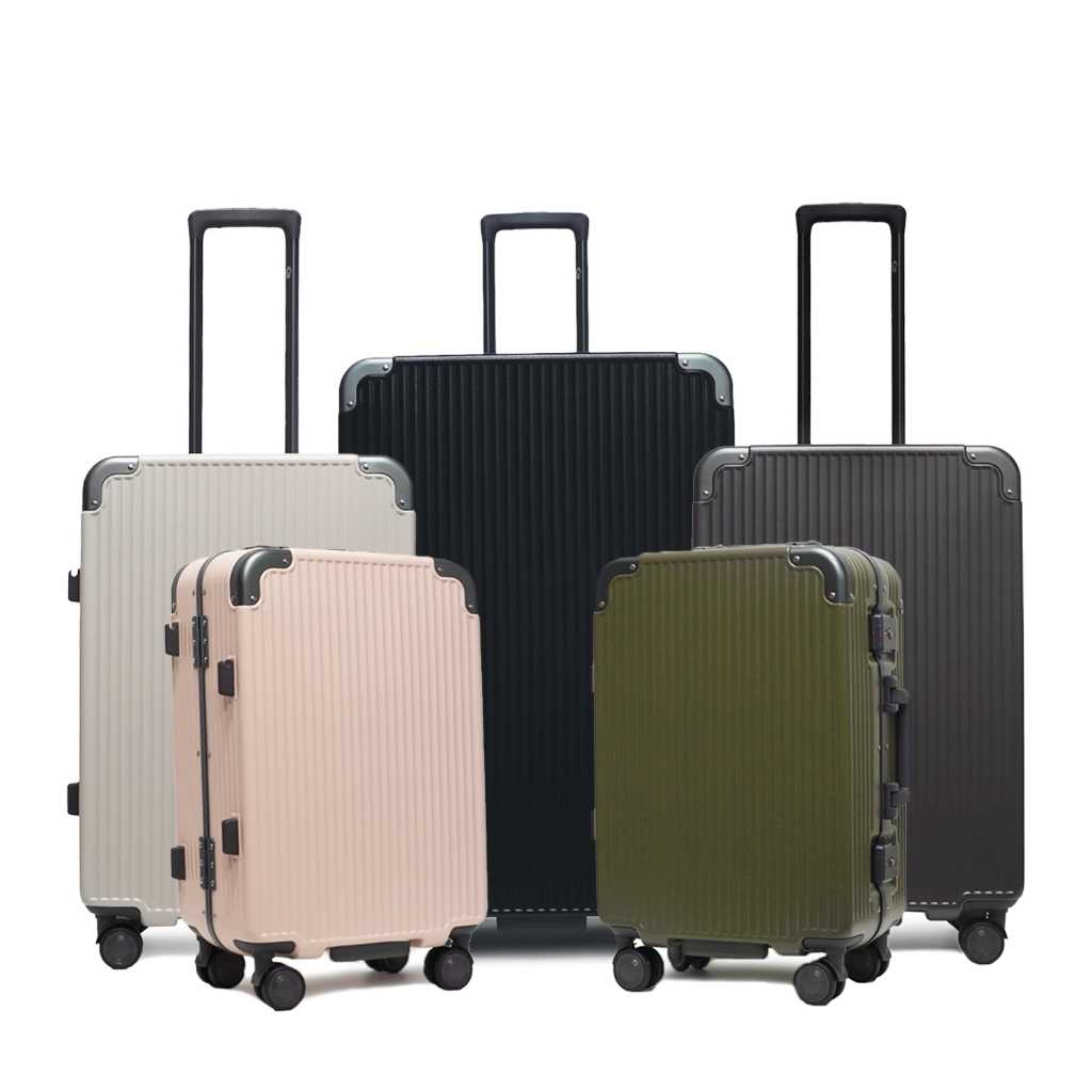 HQ LUGGAGE(29นิ้ว) กระเป๋าเดินทาง PC 4 ล้อคู่ โครงอลูมิเนียม ระบบล็อคมาตรฐาน TSA รุ่น 6606