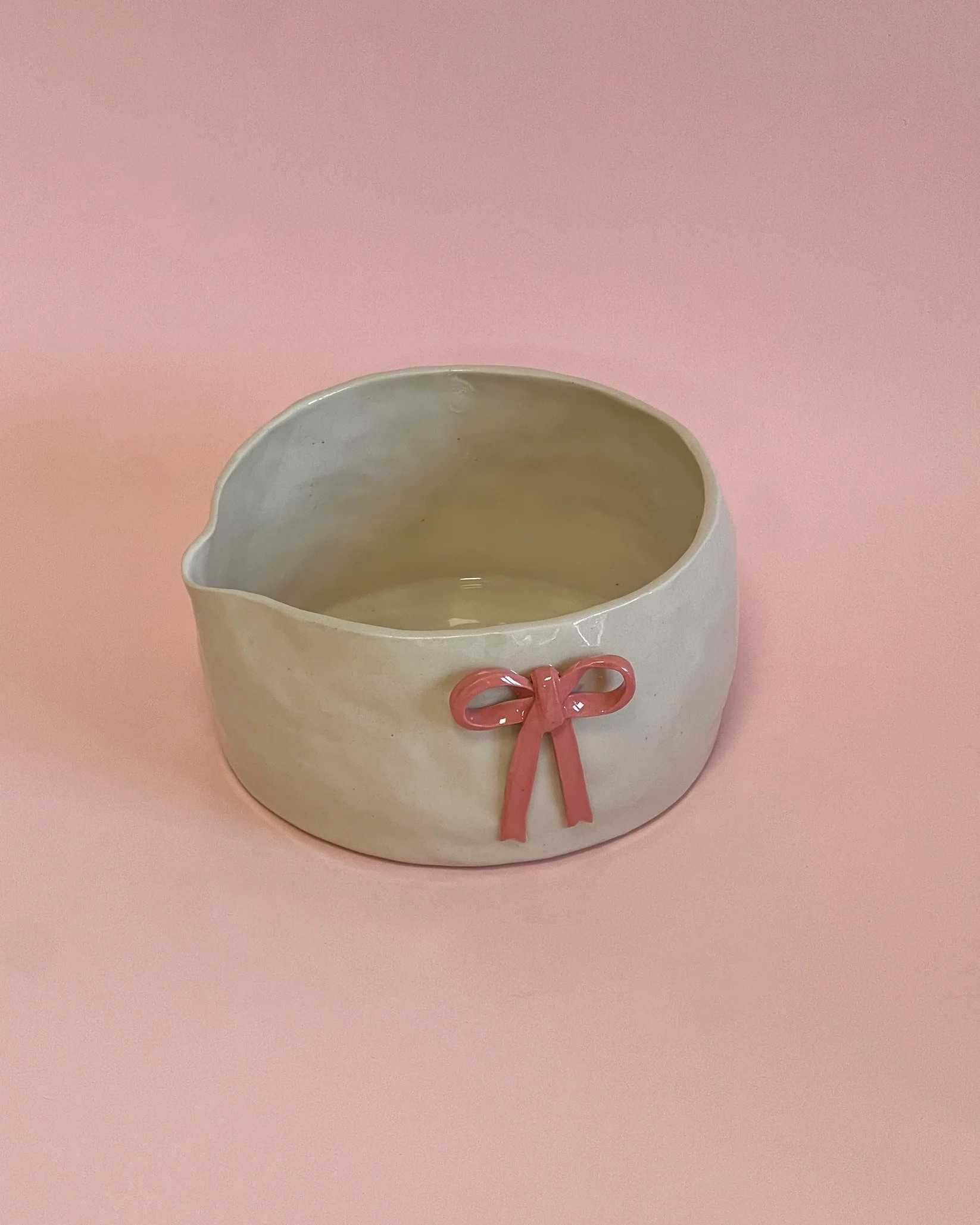 MYO STUDIO bow matcha bowl