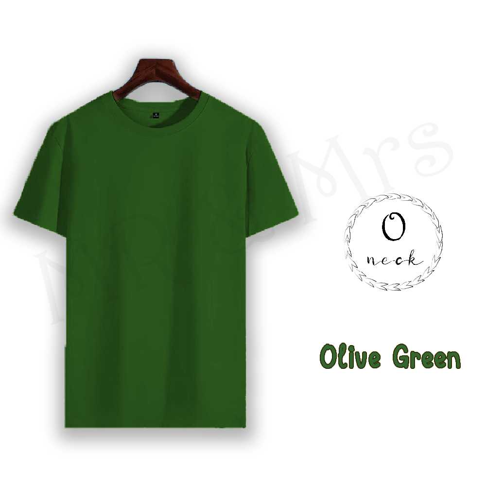 เสื้อยืดสีพื้น เสื้อคอกลม เสื้อยืดคอกลม T-Shirt ผ้าCotton (สีน้ำเงิน)