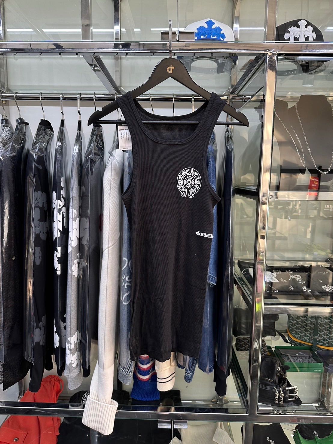 Chrome Hearts Black Tank Top